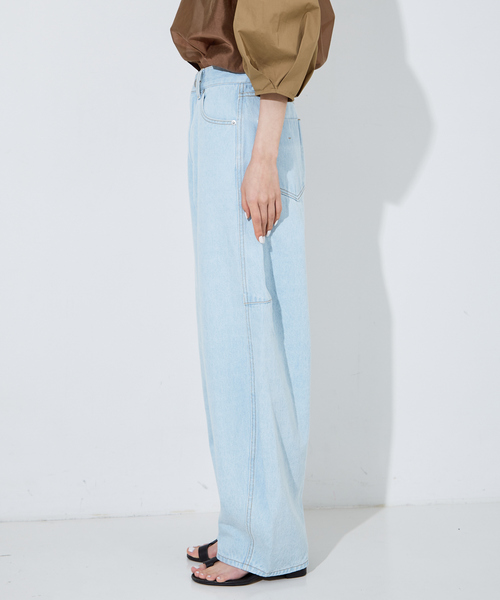 [NOMINE] Denim брюки M sax голубой женский 