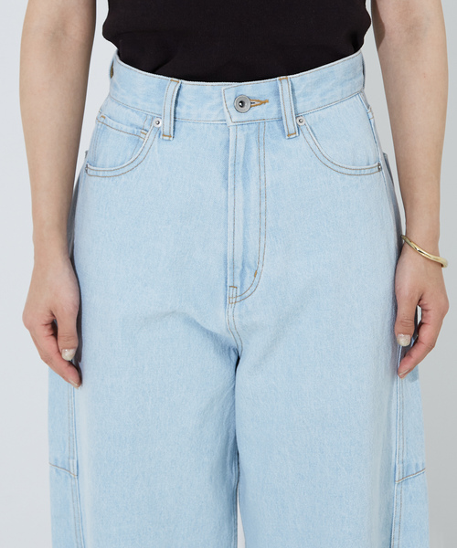 [NOMINE] Denim брюки M sax голубой женский 