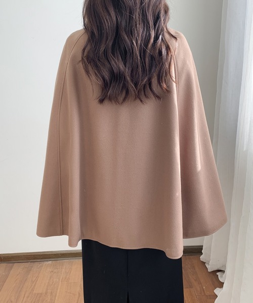 「ABITOKYO」 ポンチョ L アイボリー レディース_画像2