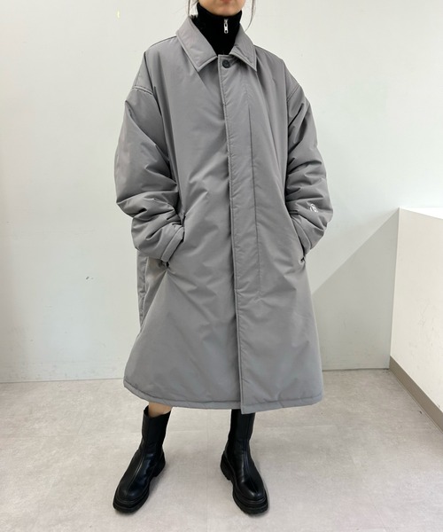 「WHO'S WHO gallery」 ステンカラーコート FREE グレー メンズ_画像5