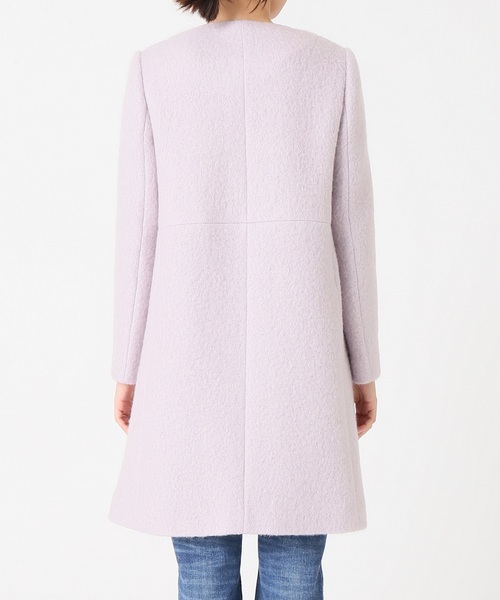 La TOTALITE（ラ トータリテ） ノーカラーコート 36 グレー レディース