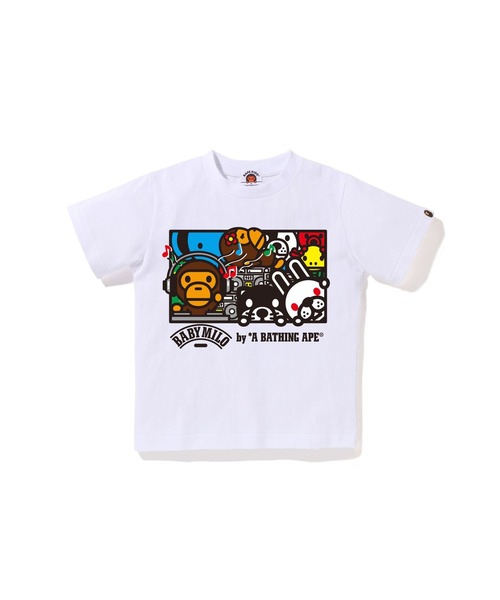 A BATHING APE（アベイシングエイプ） tシャツ MILO FRIENDS DJ TEE