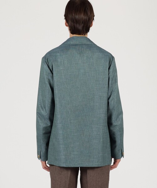 ブルゾン アウター バンブーシルクコットン サファリジャケット HAVANA DORMEUIL メンズの画像
