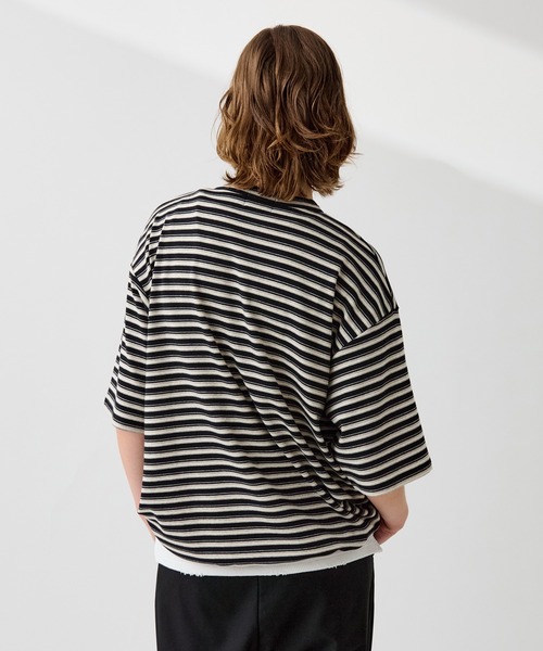 meer. メーア NECK SLIT TEE /WHT ネックスリットTシャツ MEER. ネックスリットシアートップNECK SLIT SHEER BLE - メルカリ