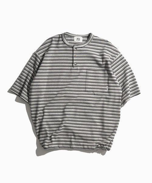 supreme ボーダー　ヘンリーネック WETTEMPT tシャツ HENLEY NECK MULTI BORDER TEE / ヘンリー
