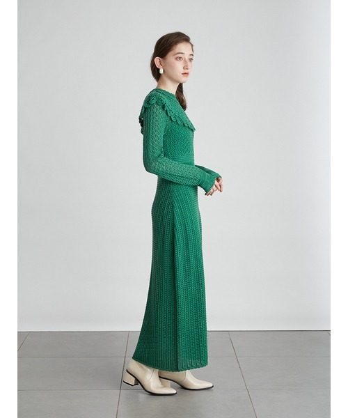 「LILY BROWN」 ニットワンピース FREE ブラック レディース_画像4