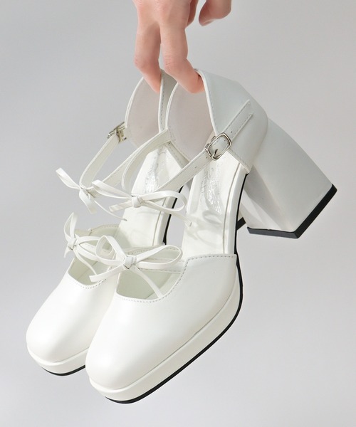 LOVEHUNTER（ラブハンター） パンプス 厚底チャンキーヒール ダブル