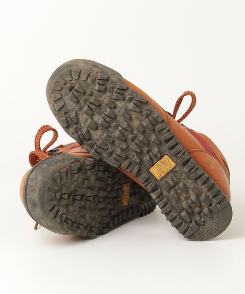 「New Balance」 ハイカットスニーカー 24.5cm オレンジ レディース