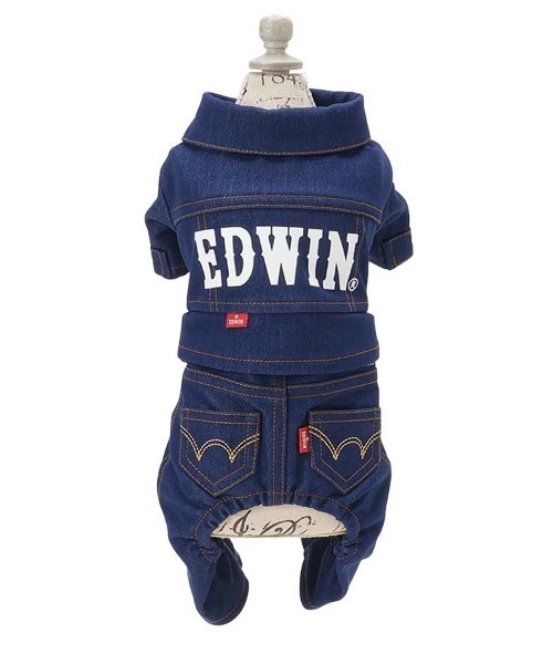 EDWIN（エドウィン） 犬 服 EDWIN/デニムライクセットアップ