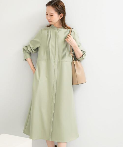 ワンピース ピンタックストレートワンピース : ZOZOTOWN Yahoo!店