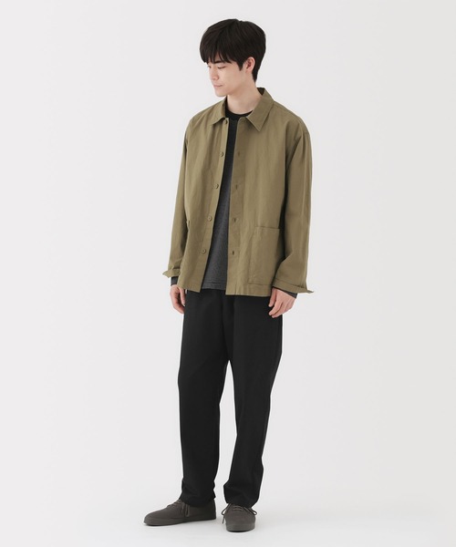 無印良品（MUJI） パンツ 紳士 洗いざらしコットンイージーパンツ