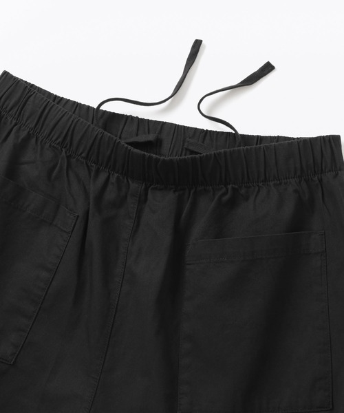 美品 MHL ファインコットンイージーパンツ 1 黒 無印良品（MUJI） パンツ 紳士 洗いざらしコットンイージーパンツ