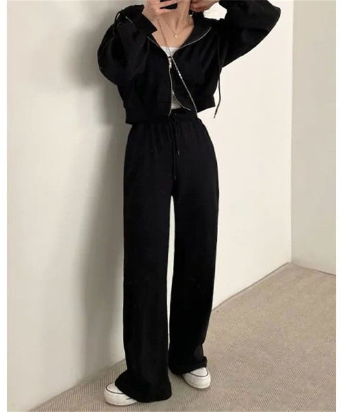 CHEER（チアー） セットアップ ダブルジップショートパーカー