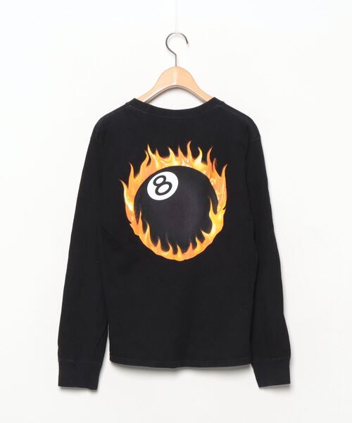 CDG×Stussy ロゴ ブラック 長袖Tシャツ Stussy ロゴプリント 長袖 Tシャツ ステューシー ロンT | BANCA