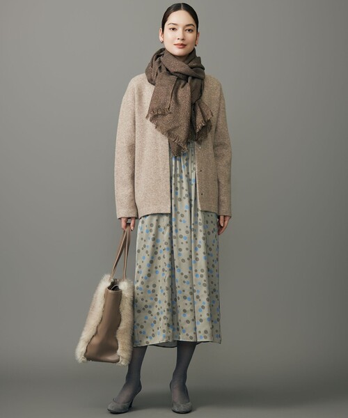 自由区（ジユウク） ワンピース マルチポルカドットプリント