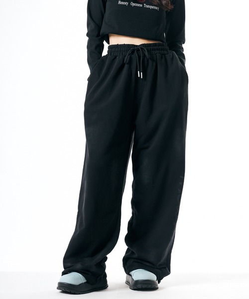 Theater code スウェットパンツ ジャージ Distressed sweatpants/汚れ