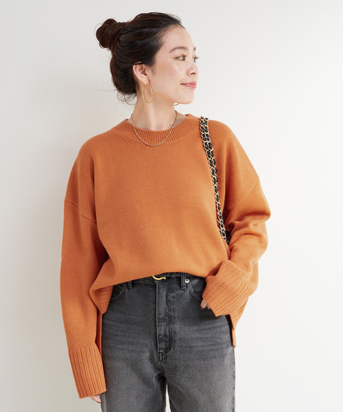 B.C STOCK（ベーセーストック） ニット セーター 手洗い可 / WOOL混