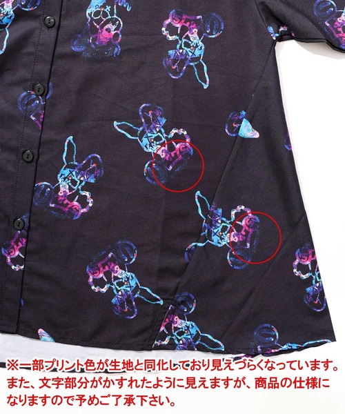 ScoLar ブラウス シャツ 153634：パチうさ×ラビル柄 ネクタイ