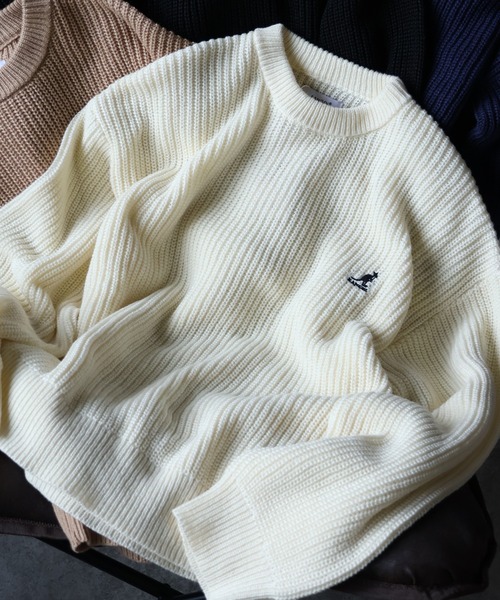 KANGOL（カンゴール） セーター ニット 「KANGOL/カンゴール」ロゴ刺繍