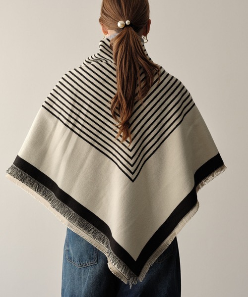 ZAKKA-BOX（ザッカボックス） ストール マフラー ストライプあったか