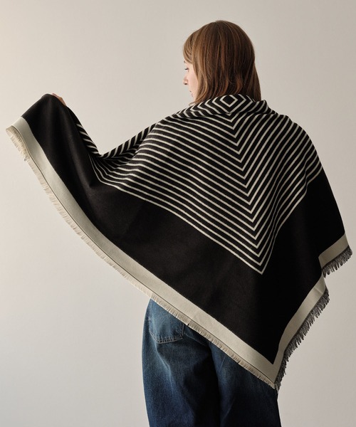 ZAKKA-BOX（ザッカボックス） ストール マフラー ストライプあったか