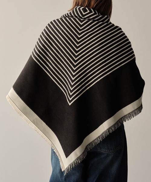 ZAKKA-BOX（ザッカボックス） ストール マフラー ストライプあったか