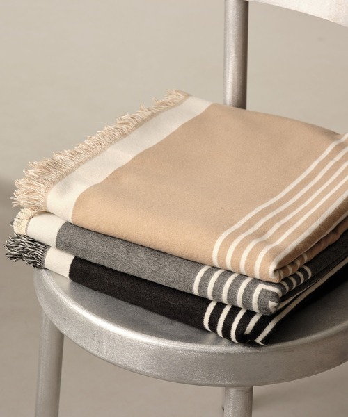 ZAKKA-BOX（ザッカボックス） ストール マフラー ストライプあったか