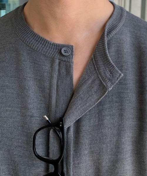 「CREARE -LINO-」 半袖ニット MEDIUM ブラック メンズ_画像4