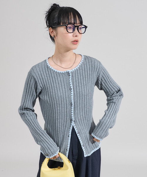 FREAK'S STORE（フリークスストア） カーディガン 配色ステッチ