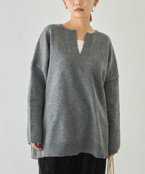 LAVEANGE（ラビアンジェ） ニット セーター 「洗える」スキッパー