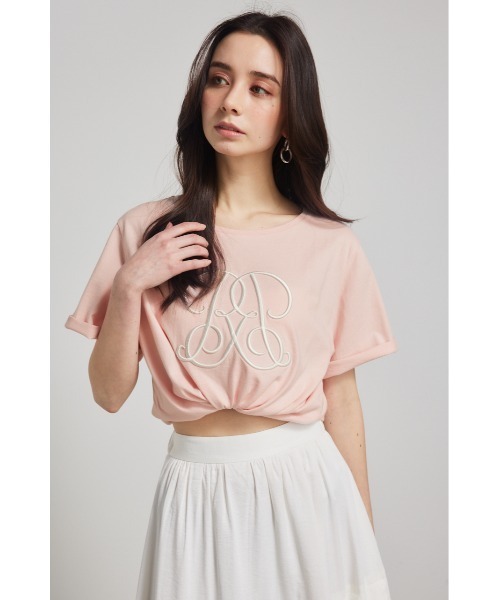 「rienda」 半袖Tシャツ FREE ブラック レディース_画像8