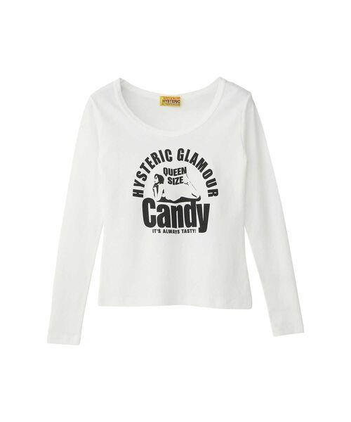 HYSTERIC GLAMOUR（ヒステリックグラマー） tシャツ QUEEN SIZE CANDY