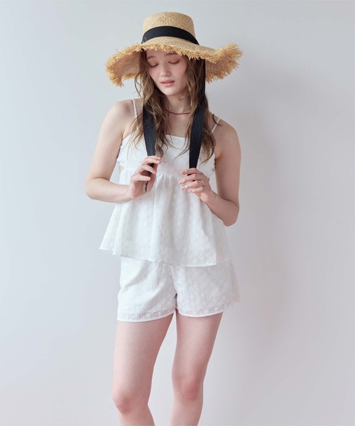 SEA DRESS（シードレス） 水着 3点セット/フラワーレースペプラム