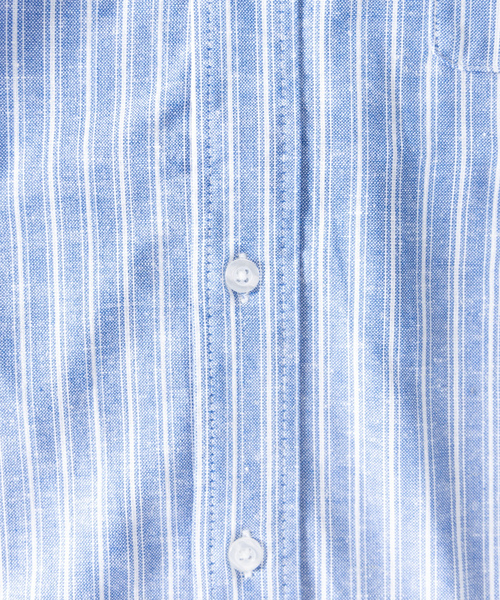 「NYLAUS」 長袖シャツ LL カーキ メンズ_画像2