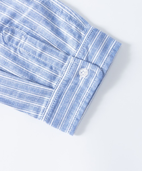 「NYLAUS」 長袖シャツ LL カーキ メンズ_画像3