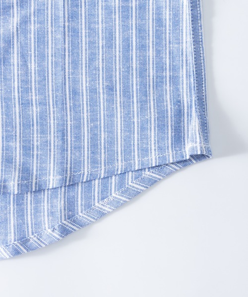 「NYLAUS」 長袖シャツ LL カーキ メンズ_画像4