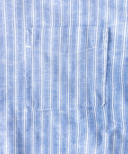 「NYLAUS」 長袖シャツ LL カーキ メンズ_画像9