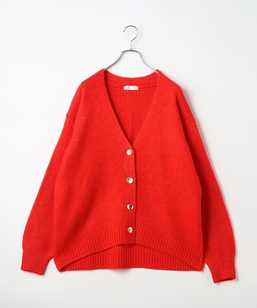 fredy couleur（フレディクルール） カーディガン ヤクライクVネック