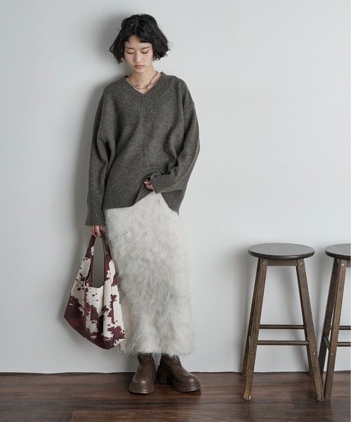 25aw♡新品ニットスカートLana Cash Straight Skirt J 25aw♡新品ニットスカートLana Cash Straight Skirt J スカート 「25AW