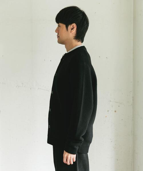 【BLACK】ハミルトンウールガーターカーディガン アーバンリサーチ ドアーズ URBAN RESEARCH DOORS ハミルトンウール