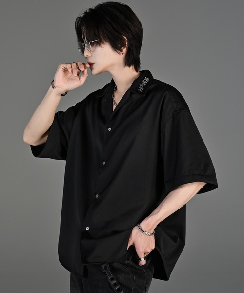 「ADRER」 半袖シャツ S グレー メンズ_画像5