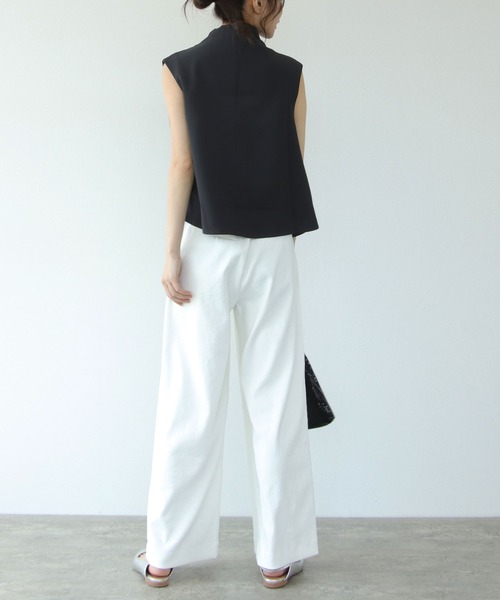 「TITE IN THE STORE」 ノースリーブブラウス 38 ブラック レディース_画像9
