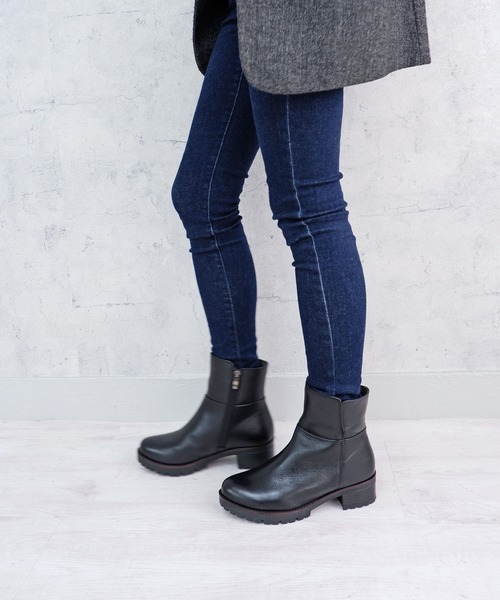 「MODE KAORI」 ショートブーツ 23cm グレー レディース_画像6