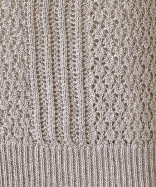 「Afternoon Tea」 ノースリーブニット MEDIUM ネイビー レディース_画像8