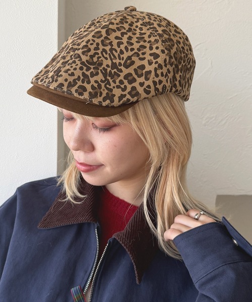 レオパードキャスケット kutir（クティール） 帽子 キャスケット kutirlune／ヒョウ柄