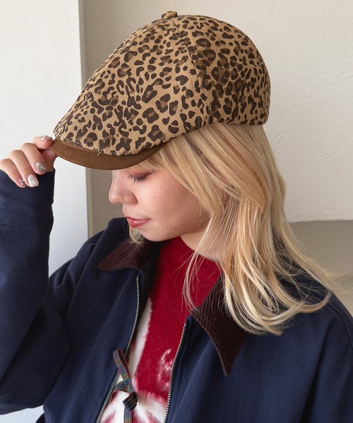 kutir（クティール） 帽子 キャスケット kutirlune／ヒョウ柄