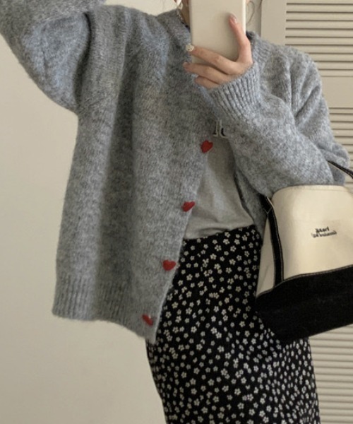「deux amour」 ニットカーディガン FREE アイボリー レディース_画像3