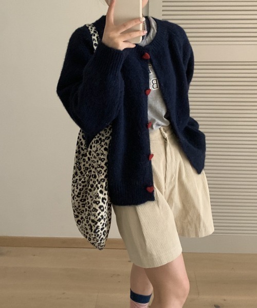 「deux amour」 ニットカーディガン FREE アイボリー レディース_画像8