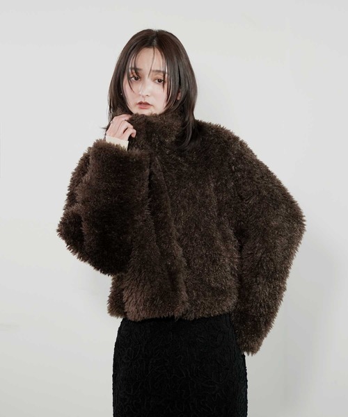 Bulue. コート アウター 「Bulue.」チベットラムフェイクファー