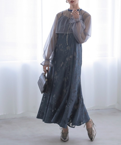 「Kana」 コンビワンピース M マスタード レディース_画像4